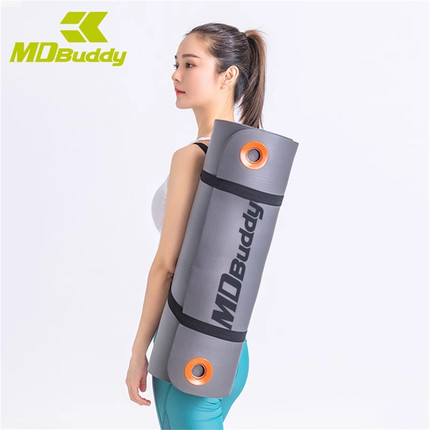 NBR瑜伽垫 MDBuddy加厚加宽NBR瑜伽垫初学者健身防滑儿童舞蹈垫