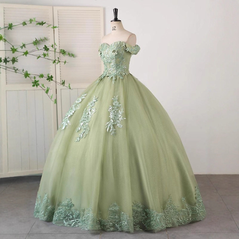 新款婚纱礼服一字肩学生声乐艺考独唱演出服蓬蓬裙长款星空晚礼服