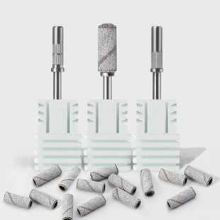 迷你美甲打磨砂圈轴沙圈打磨头卸甲电动本甲轴心刻磨建构耐磨指甲