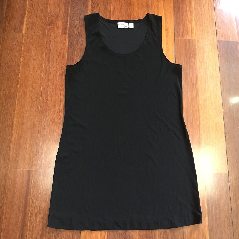 黑色无袖圆领简约背心女款超值