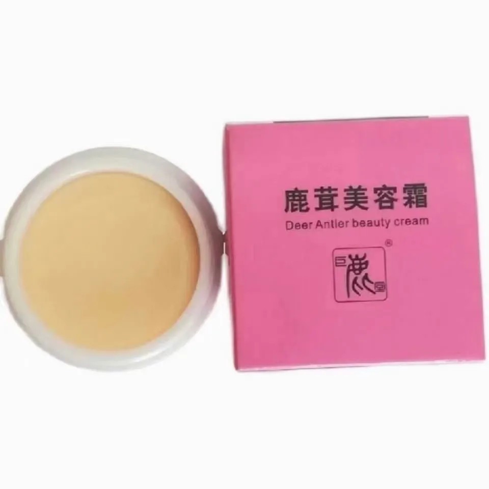 鹿茸美容霜，提亮肤色清爽舒缓隔离灰尘和紫外线淡化细纹干纹正品
