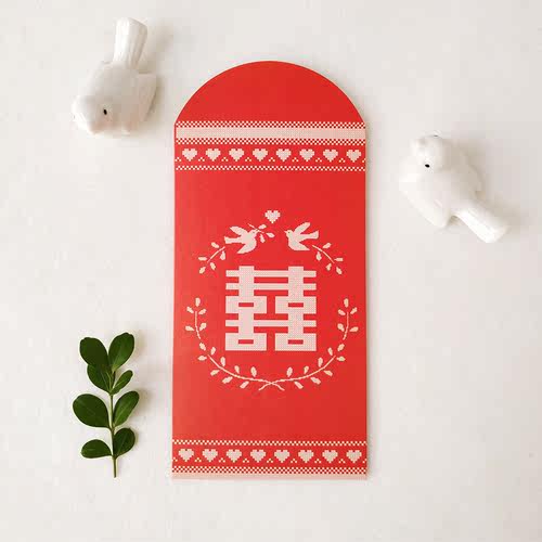 刺耳创意红包结婚专用随份子中式婚礼喜字红包袋婚庆用品利是封 - 封面