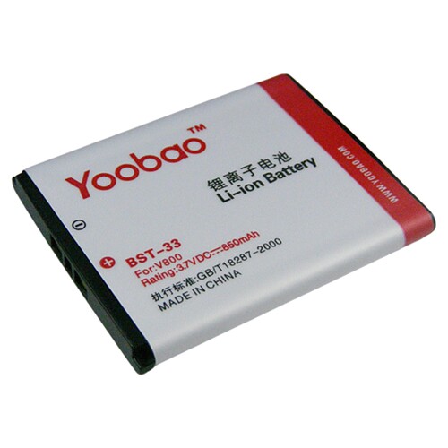 Yoobao/羽博 适用索尼爱立信Z800c W610c K660i W898c电池850毫安