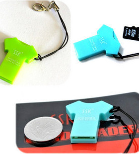 飚王SSK TF microSD读卡器 T恤 手机挂饰 SCRS052