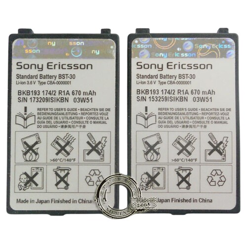 原装索尼爱立信K506c K508c T238 T290c电池 电板 BST-30 670毫安