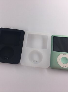 适用苹果APPLE iPod nano 3(A1236)硅胶套 MP3外壳保护软套 黑白