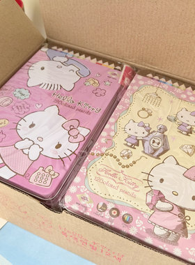 出韩国原单Hello Kitty12色精美铁盒彩铅儿童画画彩铅彩色铅笔