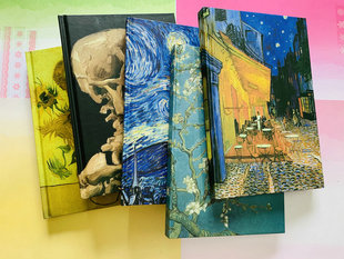 出欧洲原单艺术家博物馆周边系列合集笔记本N次贴文创精致手账本