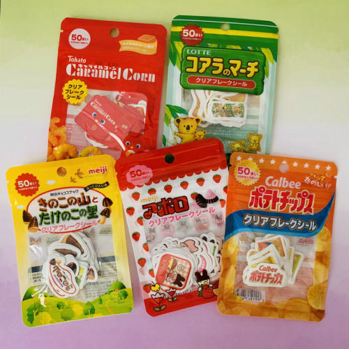 日单现售零食品牌联名经典贴纸