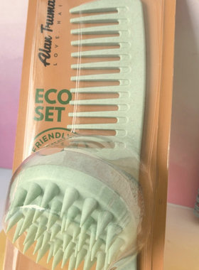 出英国原单Alan Truman按摩硅胶梳宽齿梳2件套包装破损特价