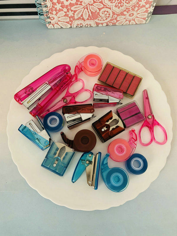 原单 迷你文具良品套装 迷你订书机+起钉器+胶带机 包邮