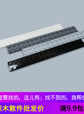 国产颗粒拼装积木零件兼容4282散装MOC配件 2x16矮板长板街景