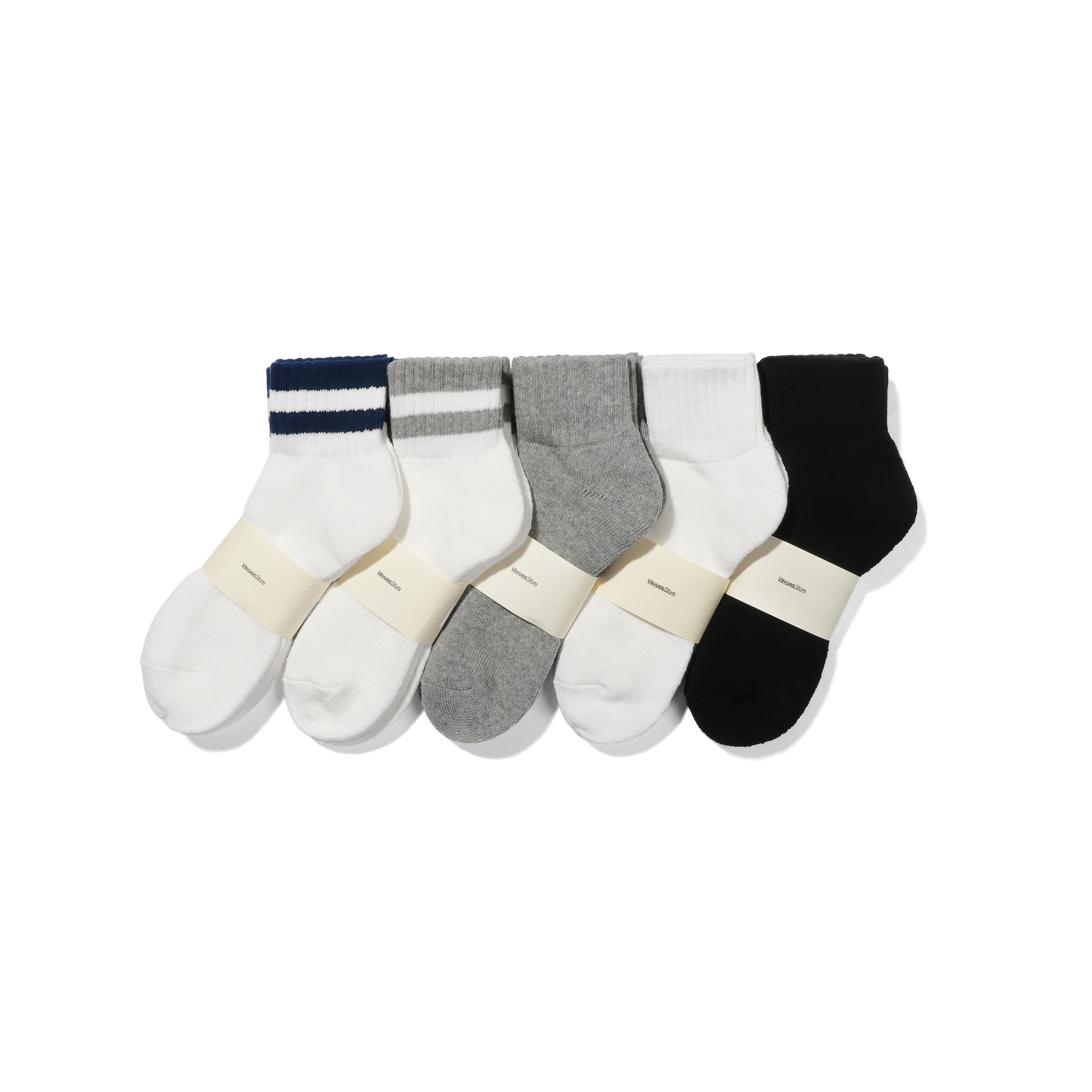 Vaveus2双装毛巾底中筒袜