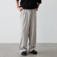 日系运动舒适阔腿休闲裤 Vavu纯色华夫格长裤 男松紧腰抽绳脚口卫裤