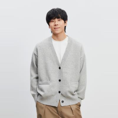 Vavu纽扣开衫毛衣秋冬