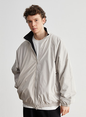 Vavu(Vavues)摇粒绒秋冬加厚立领休闲夹克日系运动夹克外套男潮牌