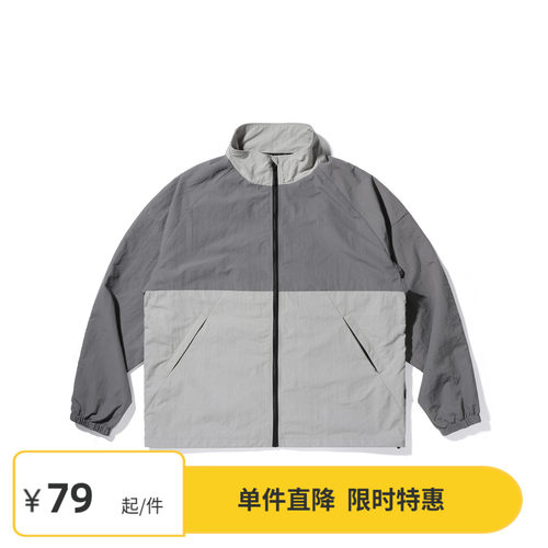 Vavues结构拼接撞色夹克