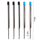 金属铁笔芯欧标g2笔芯长98mm424圆珠笔芯牌克按动旋转通用0.7mm