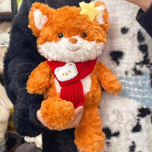 会跑步的小狐狸玩偶生日礼物送女孩子可录音会表白道歉公仔圣诞节