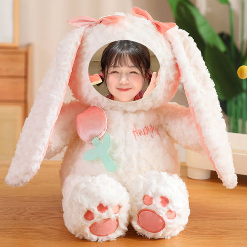 定制人脸照片录音会说话毛绒公仔