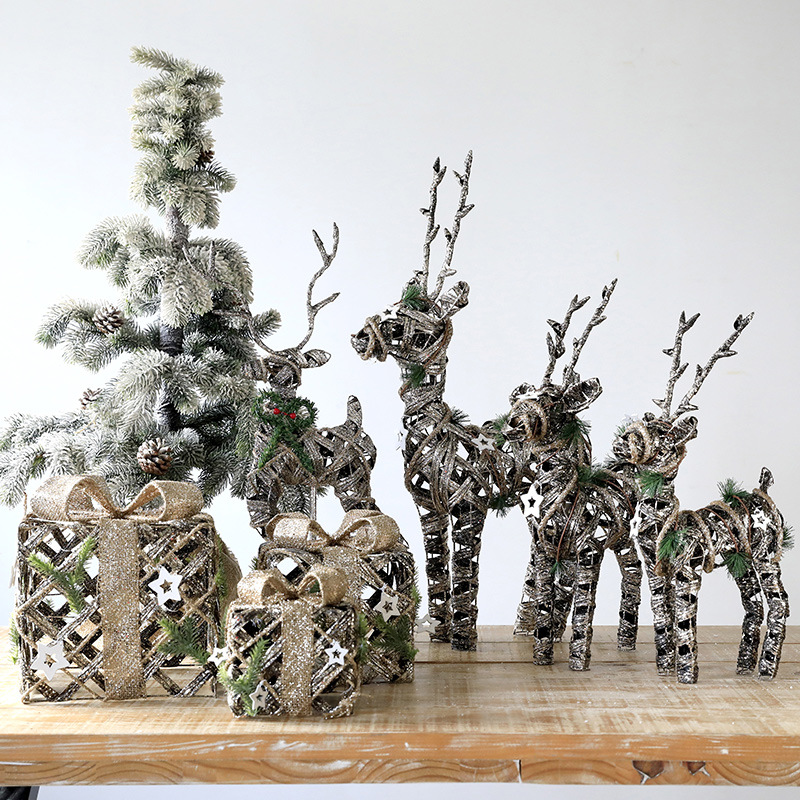 新款圣诞鹿装饰美陈场景布置道具