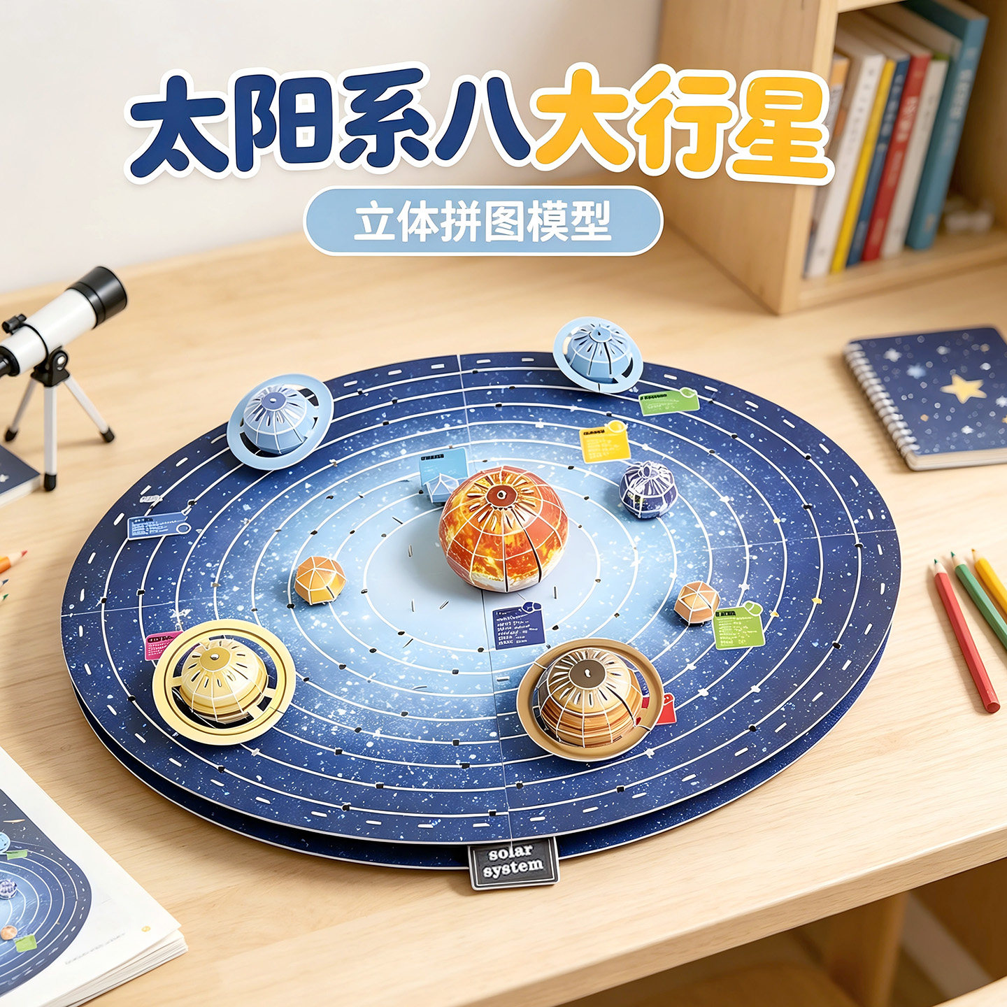 太阳系大行星立体天文星球3d益智										