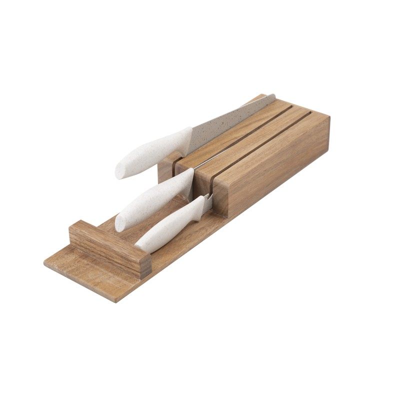 家用抽屉式厨房用品菜刀架刀具架子实木置物插架收纳架刀座胡桃木,厨房/烹饪用具,刀架,淘宝优惠券,粉丝福利购,淘宝优惠卷