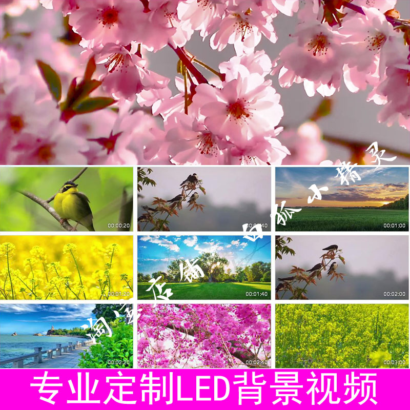 春风十万里伴奏歌唱殷秀梅版舞台演出LED大屏幕背景视频