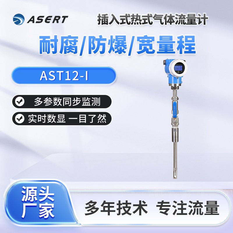 AST12-I插入式气体质量流量计恒温差精度高适用范围广HART协议