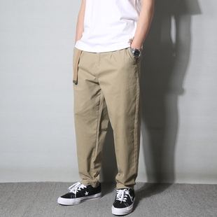 裤 锥形九分裤 男余文乐直筒宽松大码 子哈伦裤 休闲长裤 日系潮牌工装
