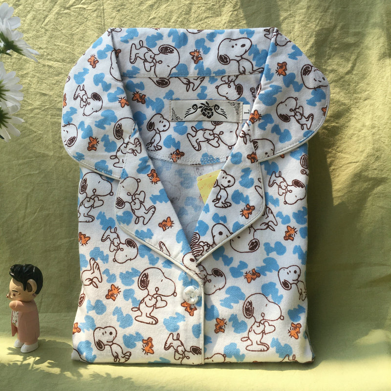 女士磨毛碎花全棉中老年家居服