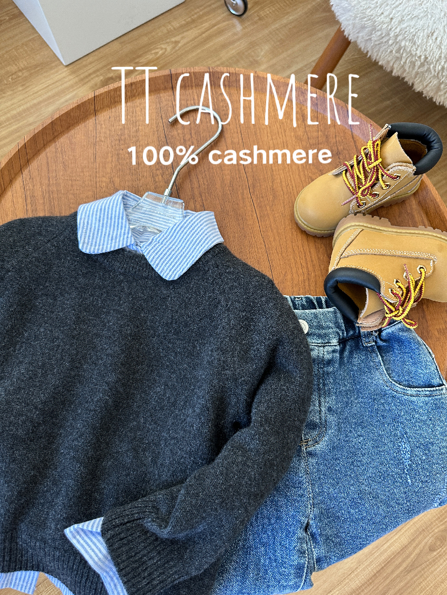 蒙威飒百搭山羊绒儿童