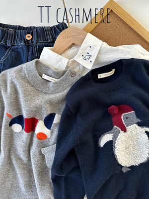 康赛妮100%山羊绒手工羊绒衫