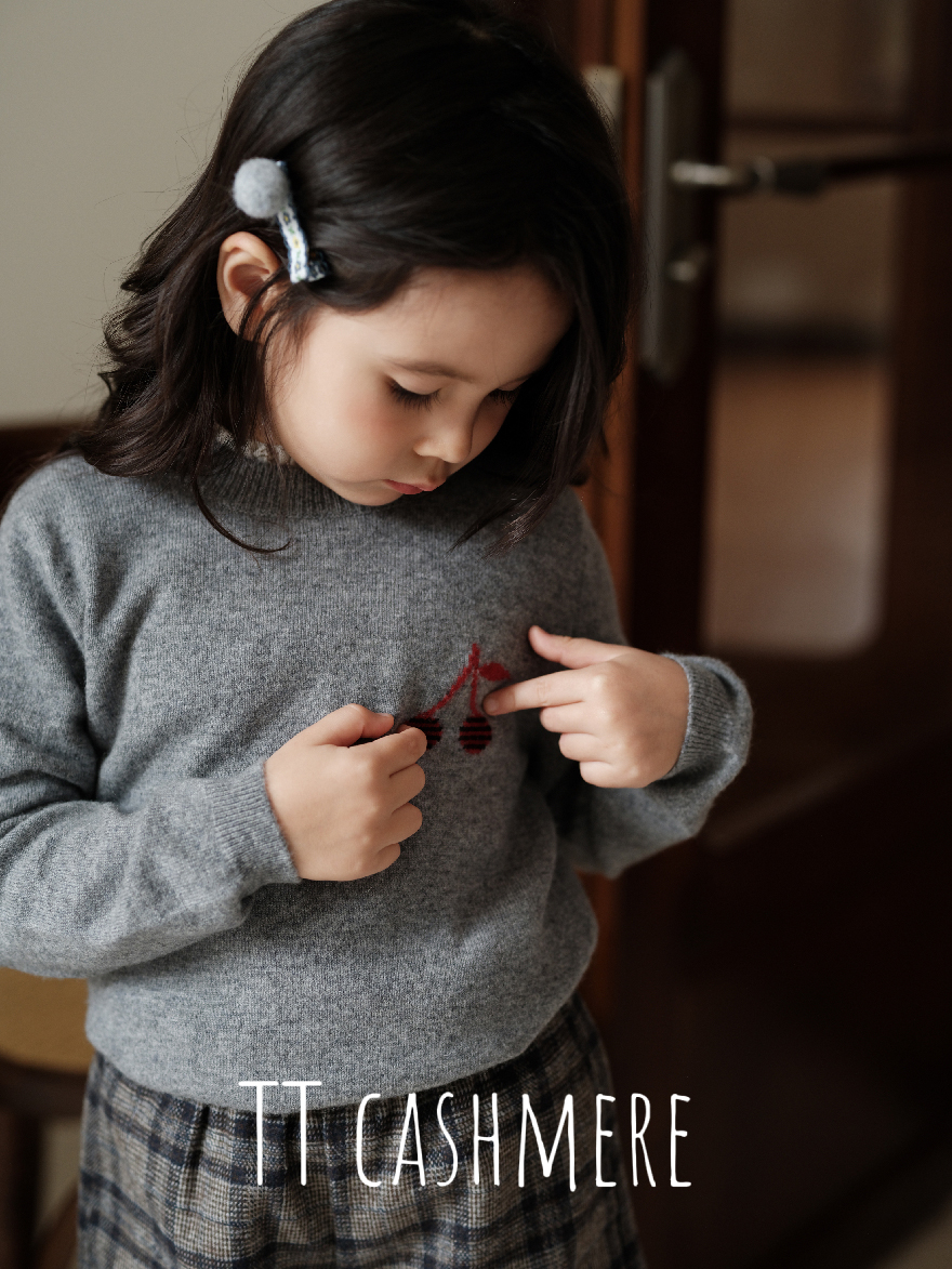 TTcashmere 山羊绒针织衫毛衣保暖柔软舒适女童装可爱套头卡通