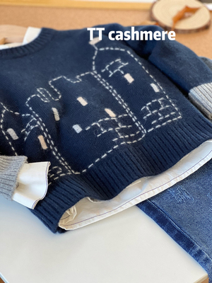 加厚羊绒羊绒衫蒙威飒卡通