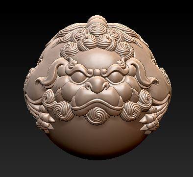 貔貅圆雕图精修图stl珠宝3d打印STL2990