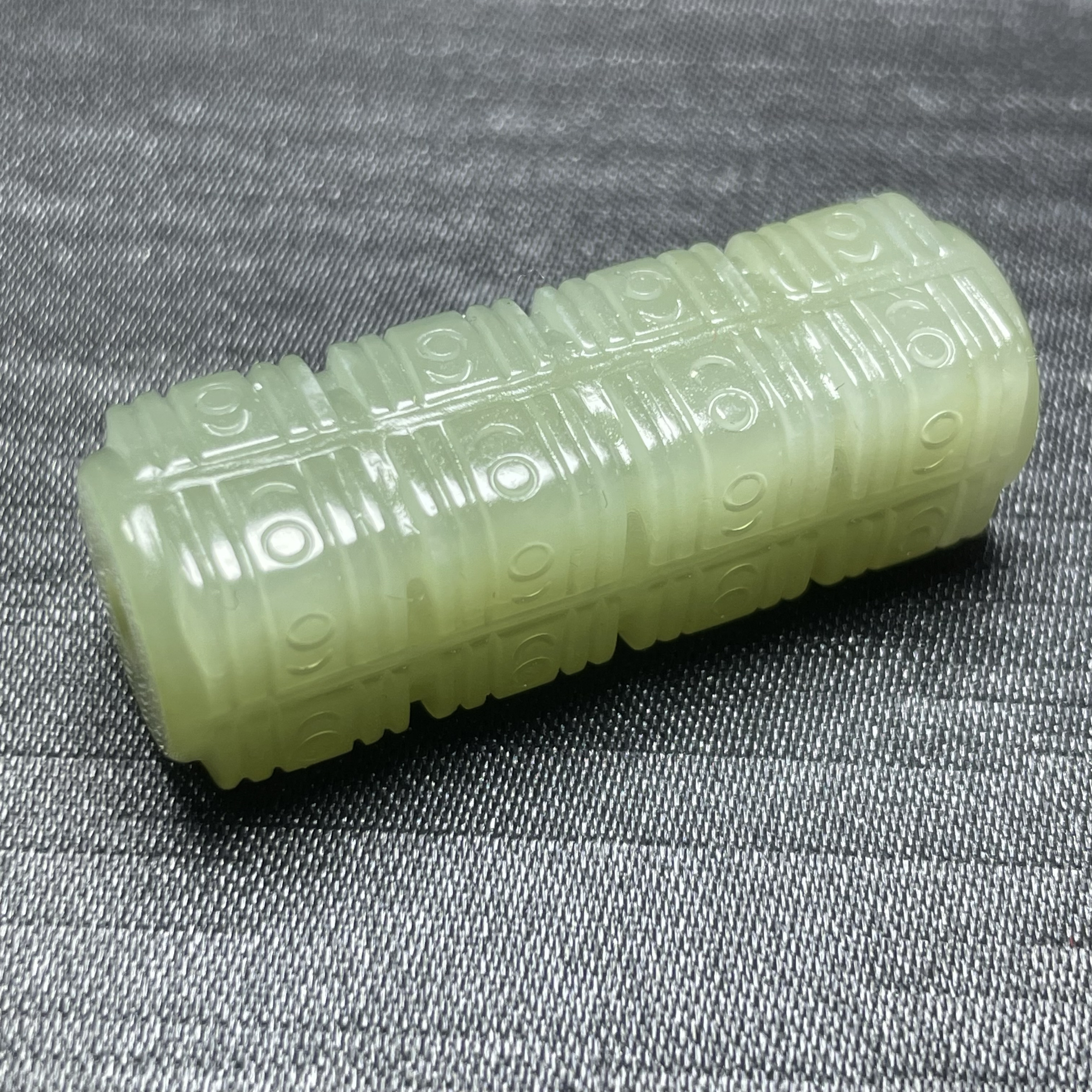 和田玉桶珠配饰玉琮转运珠散珠