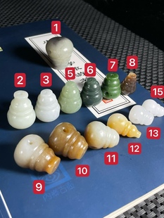 新疆且末和田玉大三通一体佛头白碧配饰金刚手链佛珠文玩定制玉器