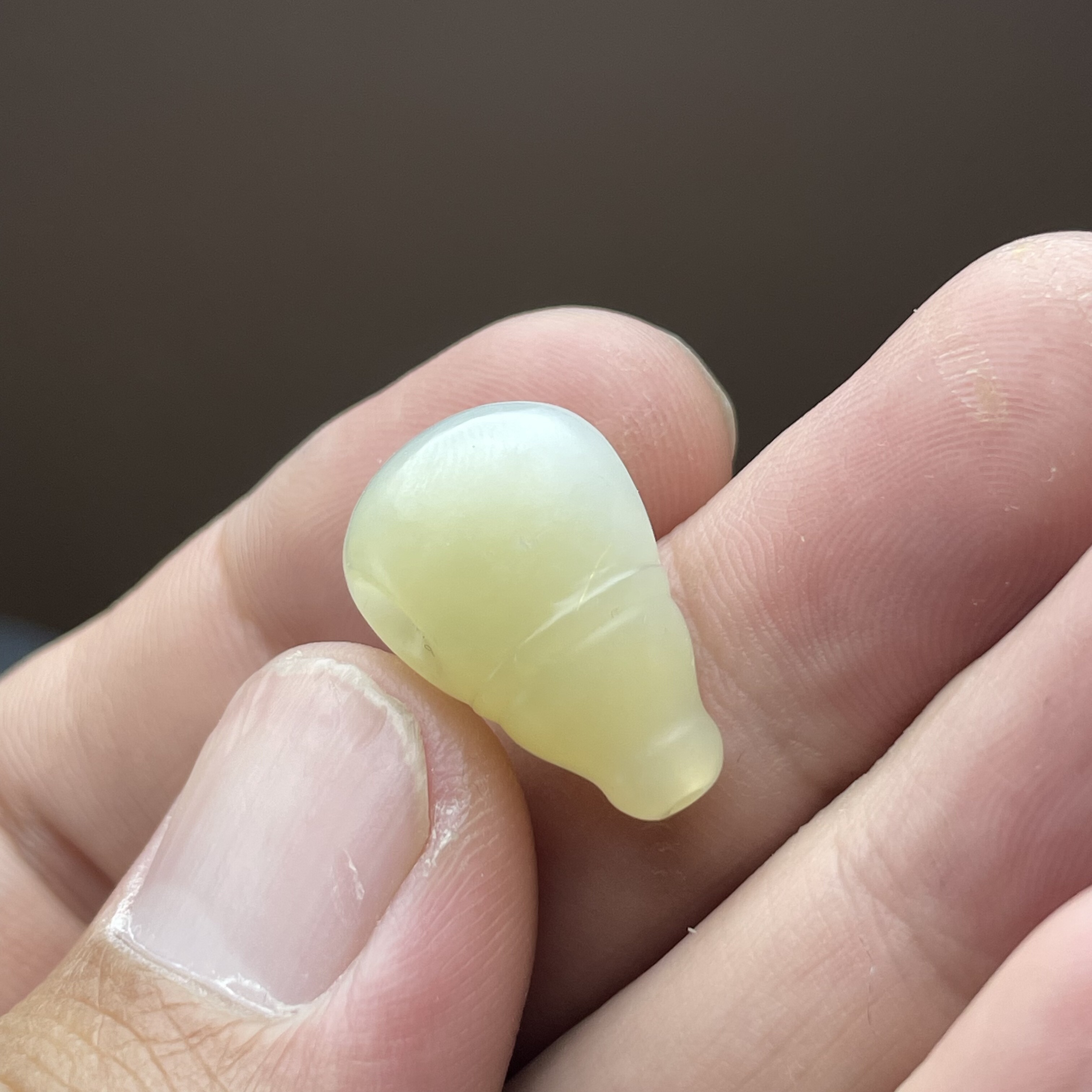 天然新疆和田羊脂玉三通佛头配饰手链串珠项链且末糖一体diy配件