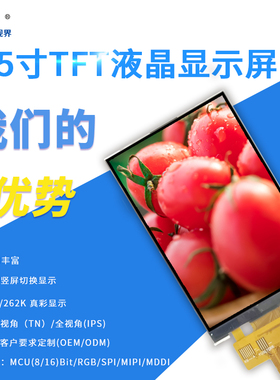 3.5寸液晶显示屏SX035HV006FPC 40PIN插接7796S/9488长期稳定批量