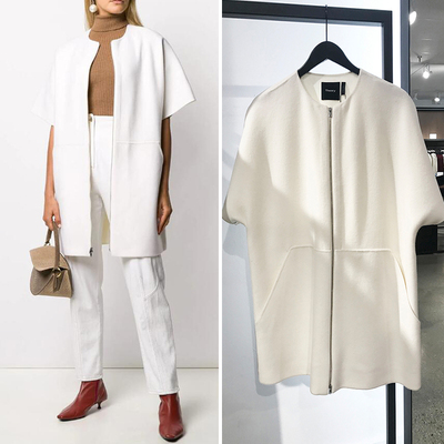 洛城记美代J1401羊毛羊绒大衣