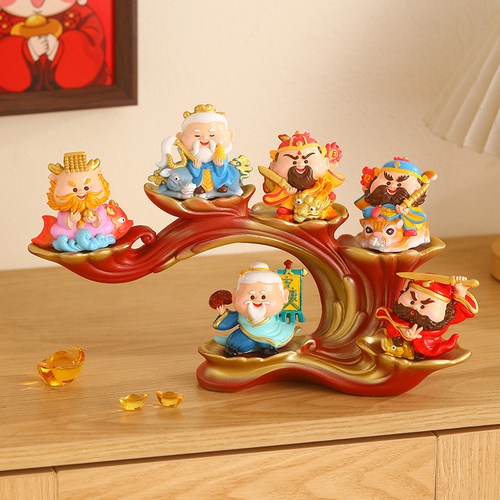 六方小神仙摆件客厅装饰品