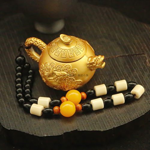 纯铜貔貅把把壶手把件12生肖挂件