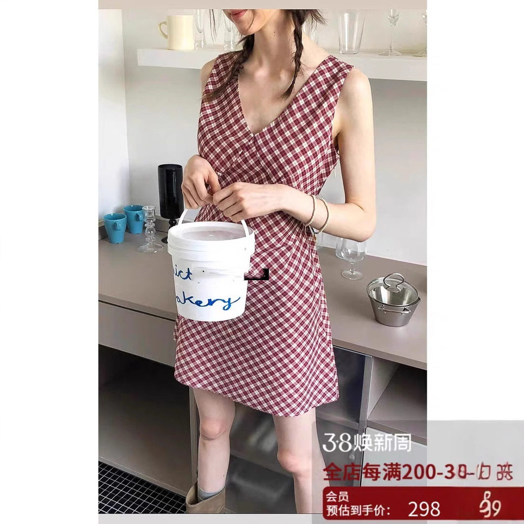 2025夏如果夏天不停’碎花V连衣裙