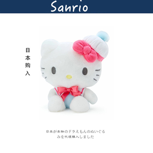 hellokitty正版 日本代购 夏天哈喽kitty凯蒂猫kt猫毛绒公仔玩偶