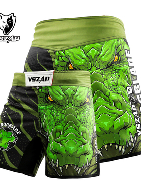 VSZAP鳄霸运动休闲弹力速干短裤男士UFC健身房MMA功夫泰拳击裤子
