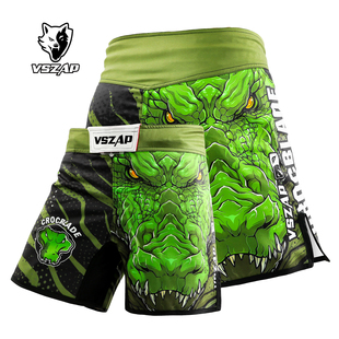 VSZAP鳄霸运动休闲弹力速干短裤男士UFC健身房MMA功夫泰拳击裤子