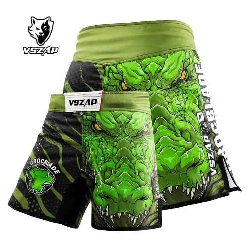 VSZAP鳄霸运动休闲弹力速干短裤男士UFC健身房MMA功夫泰拳击裤子