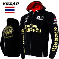 Áo len thể thao VSZAP Áo len MMA MUAY THAI Fighting Lotus Coat Phát sóng Muay Thai Fight Running - Cao bồi quan ao nam