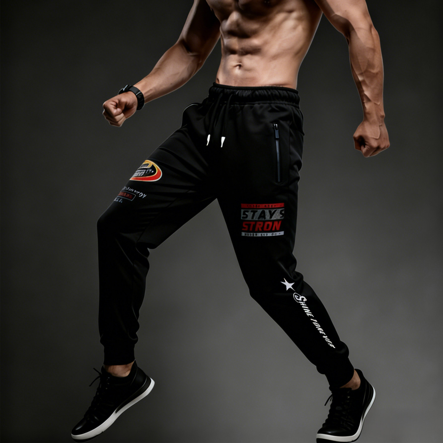 VSZAP男士休闲健身运动卫裤MMA泰拳击纯棉男士长裤UFC秋冬新下装